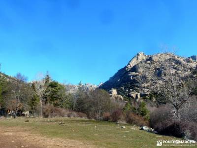 La Camorza-La Pedriza; mapas de rutas municipios de segovia actividades fin de semana madrid